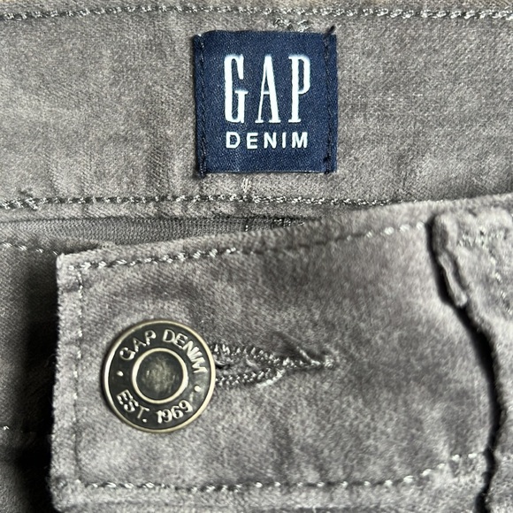 GAP Grey Courderoy / Velvet Material Skinny Pant - Picture 3 of 4